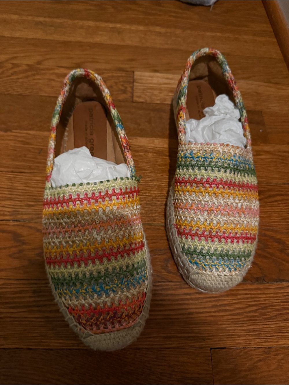Patricia Green Multicolor Woven Espadrille Flats